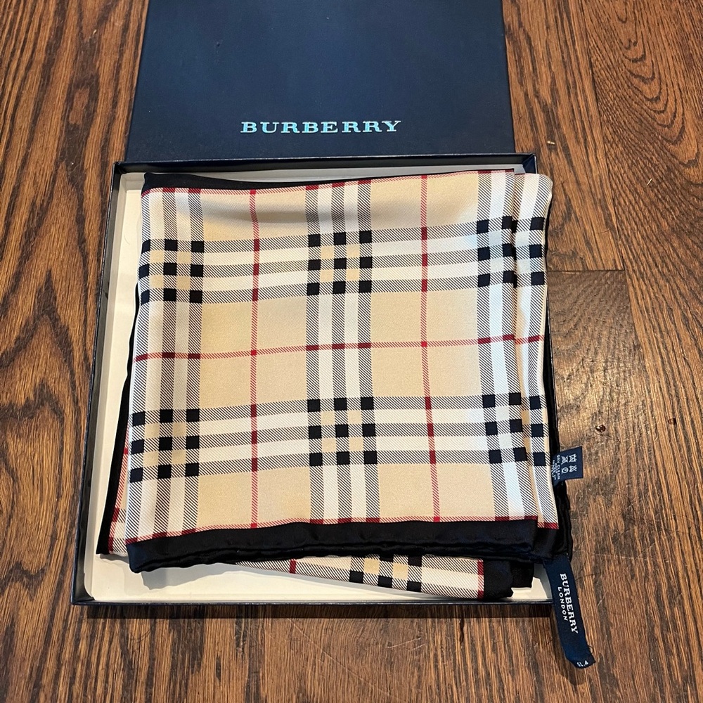 Burberry silk scarf